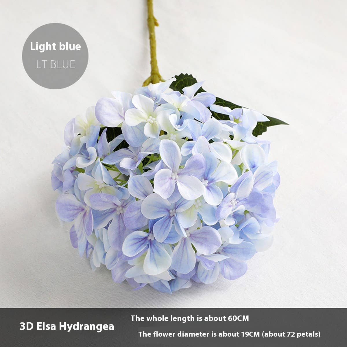 SINGLE STEM 3D ARTIFICIAL HYDRANGEA FOR DECOR_CWMM6506