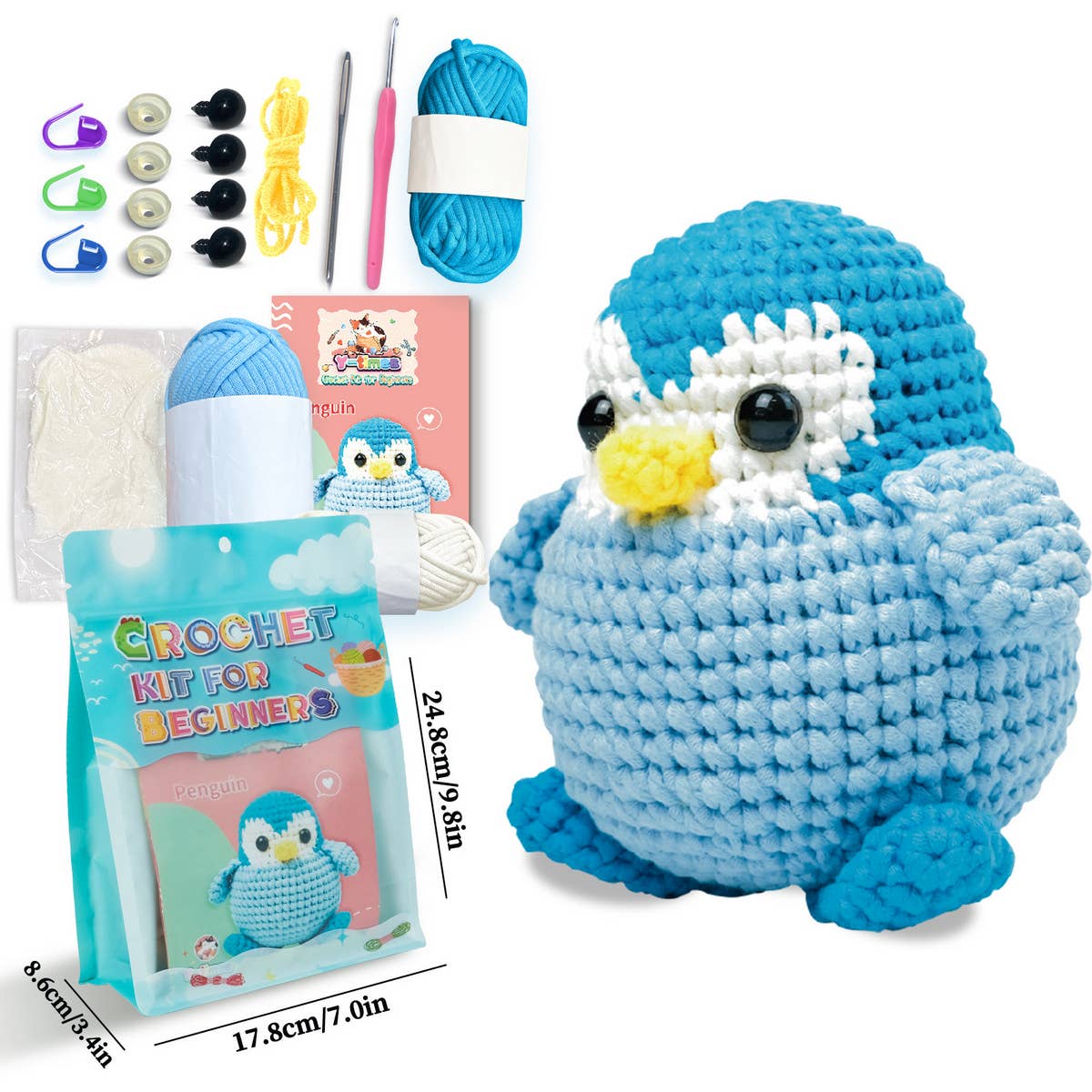 PENGUIN CROCHET DOLL DIY MATERIAL KIT_CWMM1867