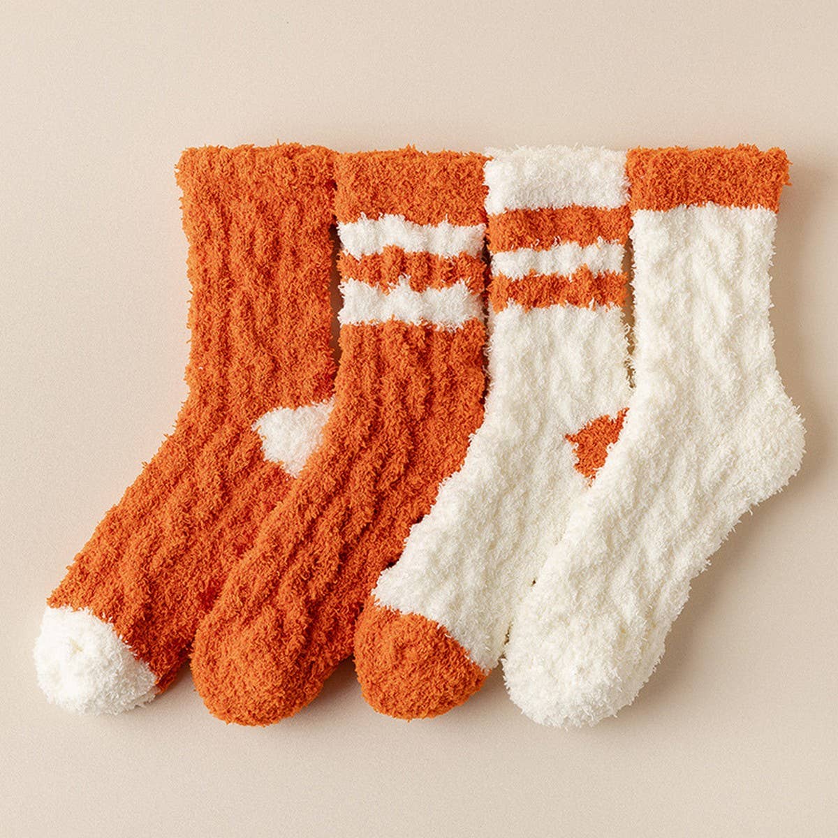 Women'S Thick Warm Coral Fleece Mid-Tube Socks_Cwms1124