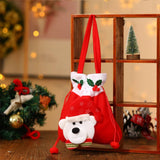 CHRISTMAS BRUSHED CLOTH CANDY TOTE BAG GIFT BAG_CWMM1907