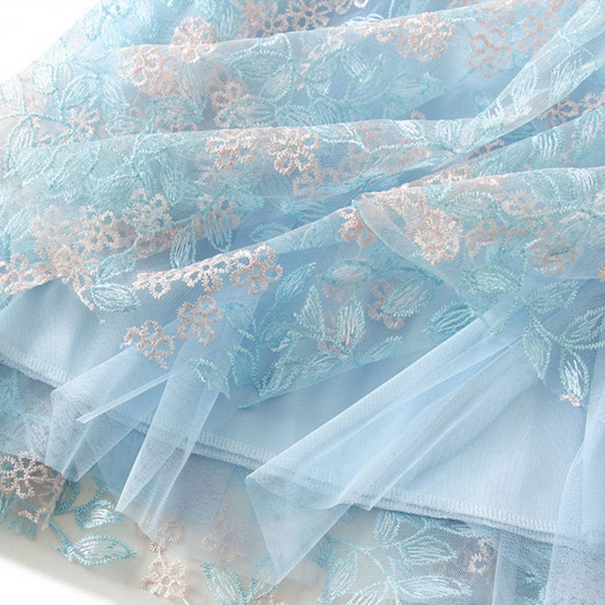 EMBROIDERED LAYERED TULLE SKIRT WITH ELASTIC WAIST_CWBMS0396