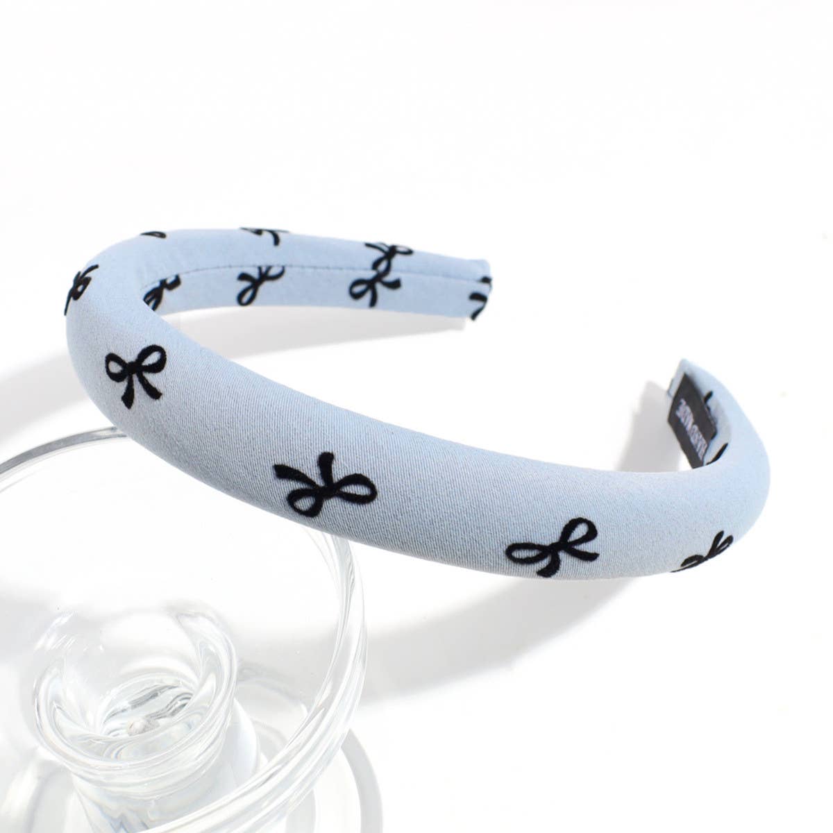 SIMPLE SOLID COLOR BOW PRINT HEADBAND_CWAHA2245