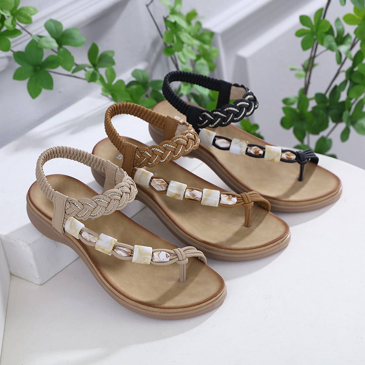 CASUAL ANTI SKID FASHION RHINESTONE SANDALS_CWSHS0540