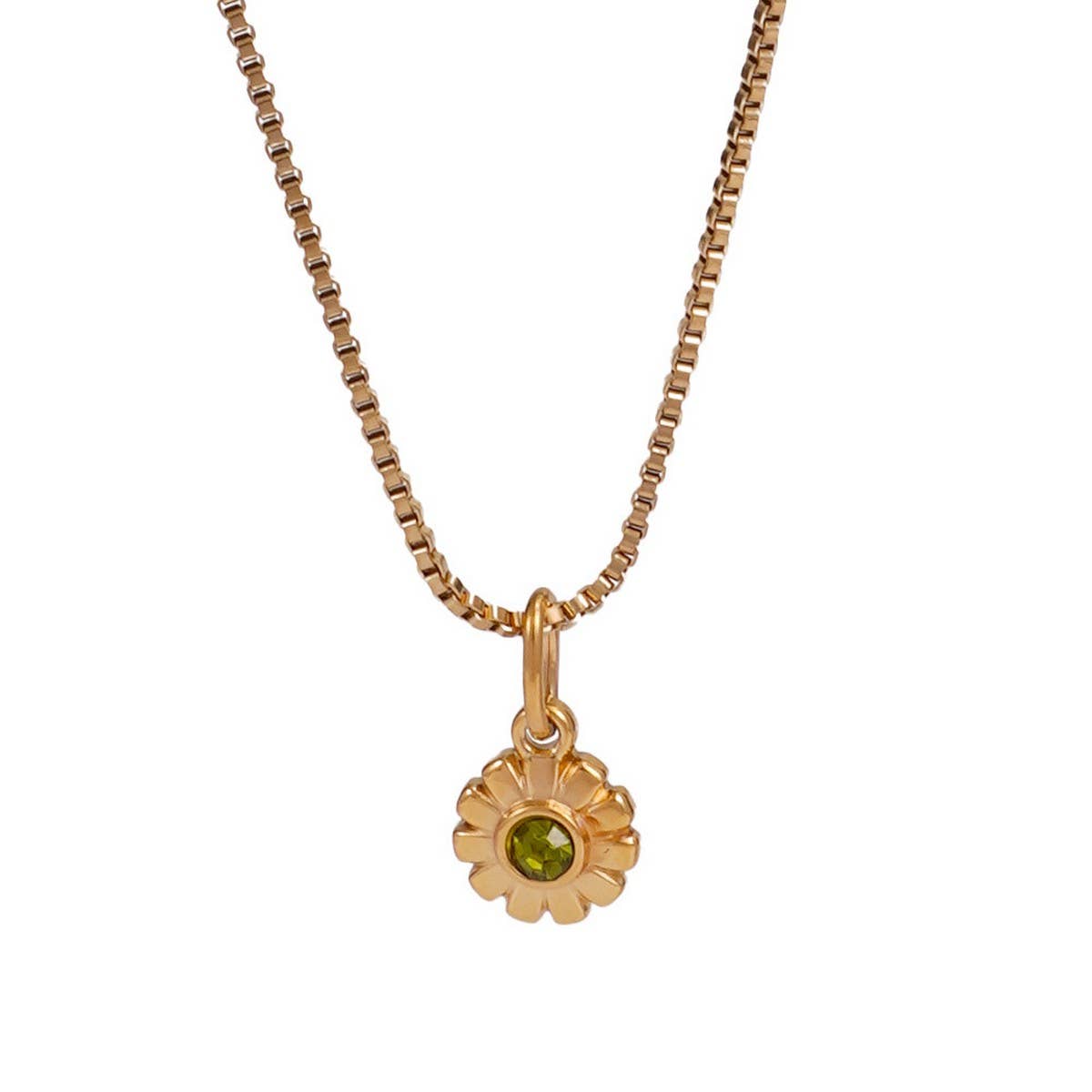 MINIMALIST STAINLESS STEEL MONTHLY STONE NECKLACE_CWMM8843