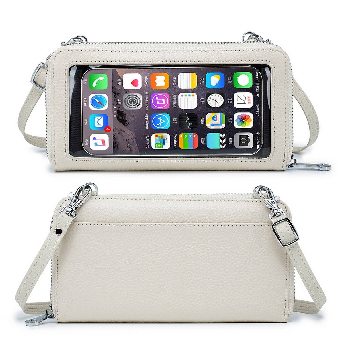 MINI CROSSBODY PHONE BAG GENUINE LEATHER WALLET_CWAB3730