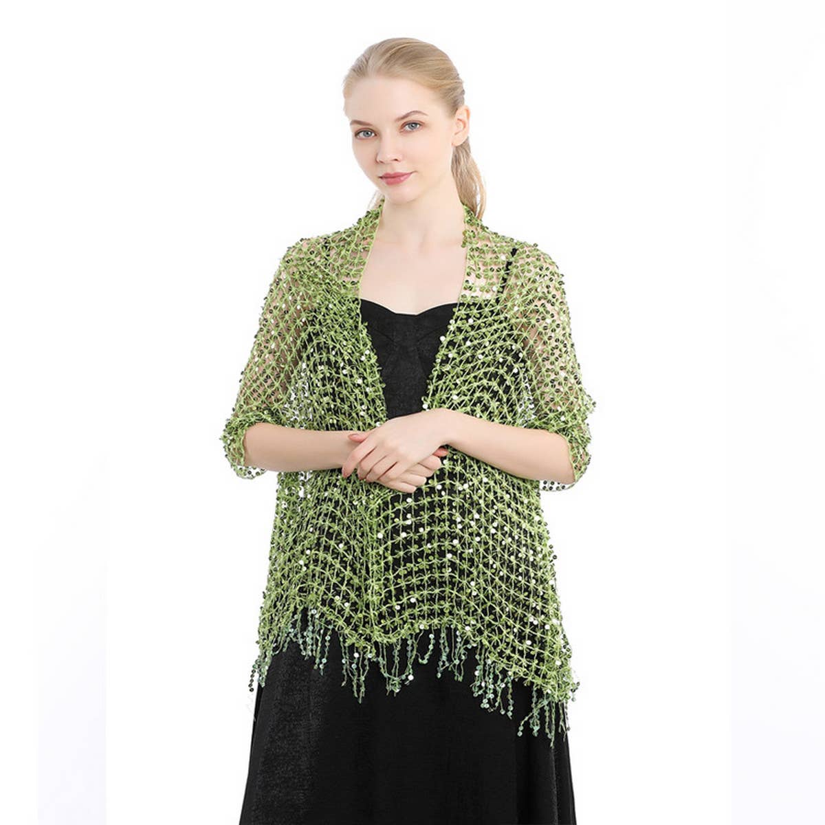 2024 NEW DINNER SEQUIN EMBROIDERY TASSEL SHAWL_CWASC1081