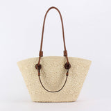 PERSONALIZED FASHIONABLE LARGE CAPACITY STRAW BAG_CWAB4707