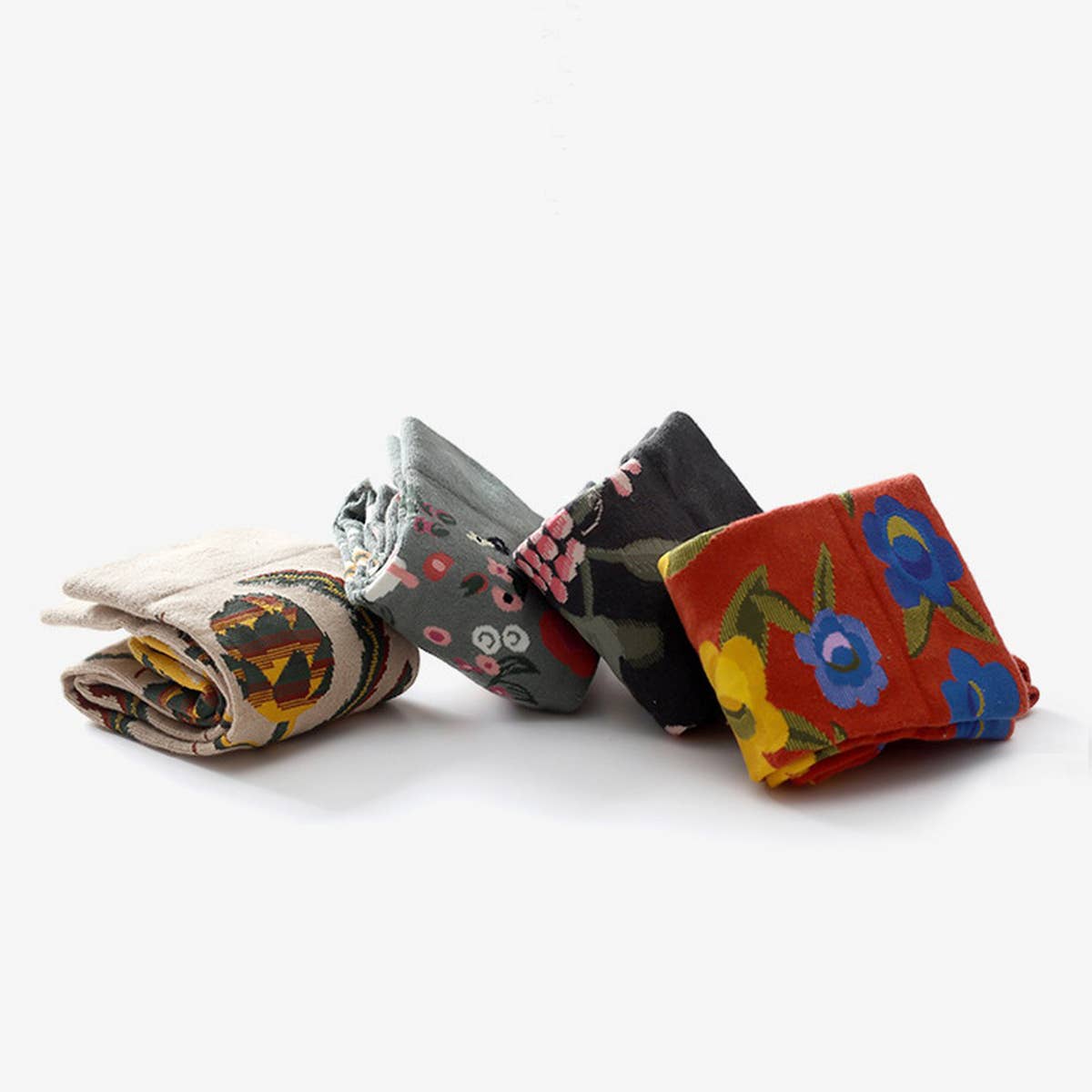 CARTOON GRAFFITI MID TUBE TIDE SOCKS_CWMS0160