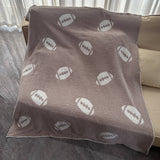 BALL BASEBALL PATTERN KNITTED BLANKET_CWMM0315