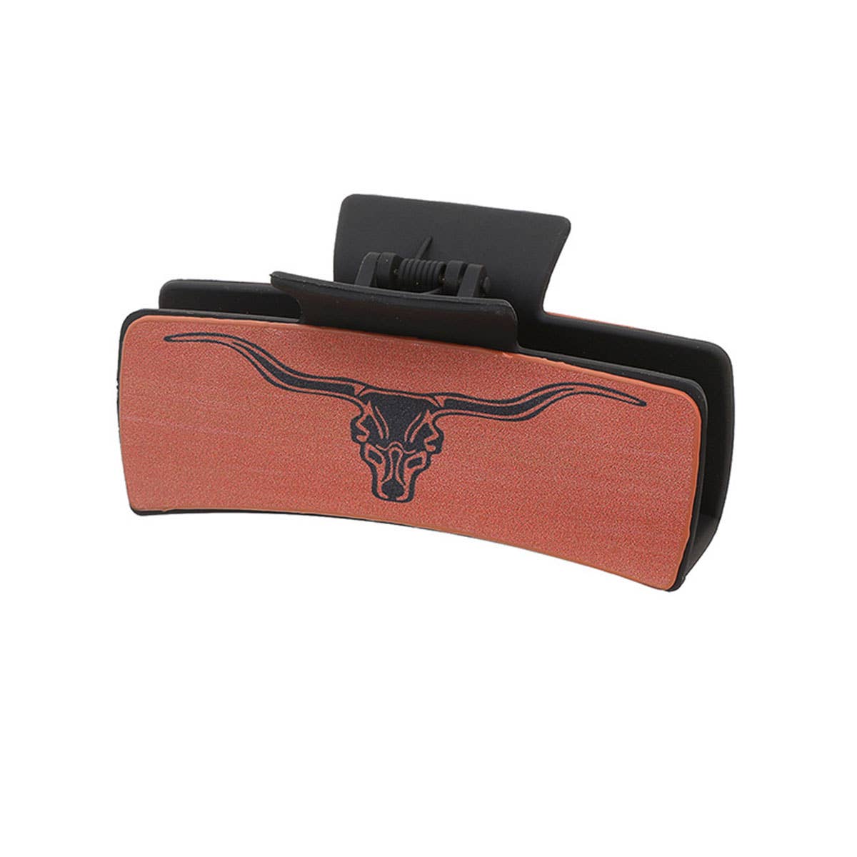 DENIM LEATHER WOMEN WESTERN HAIR CLAW CLIPS_CWASC1621