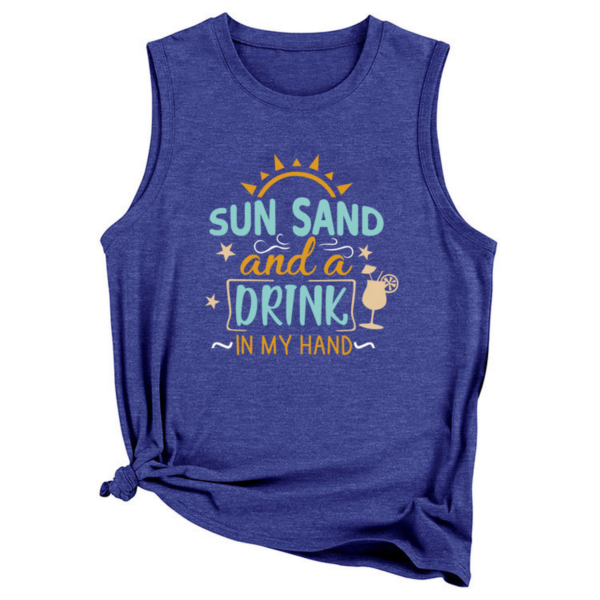 Wome Casual Loose Fit Tank Top, Minimal Style_Cwttsl0418