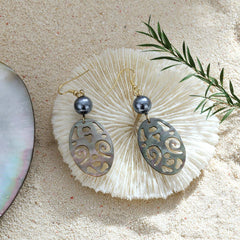 CREATIVE HOLLOW CARVED NATURAL SHELL EARRINGS_CWMM4266