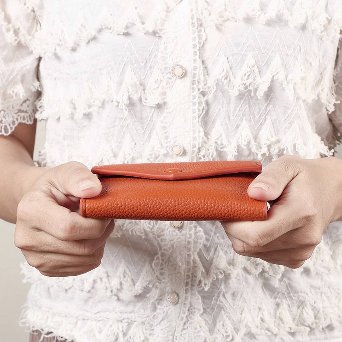 New Autumn Solid Envelope 3-Fold Wallet_Cwab06265