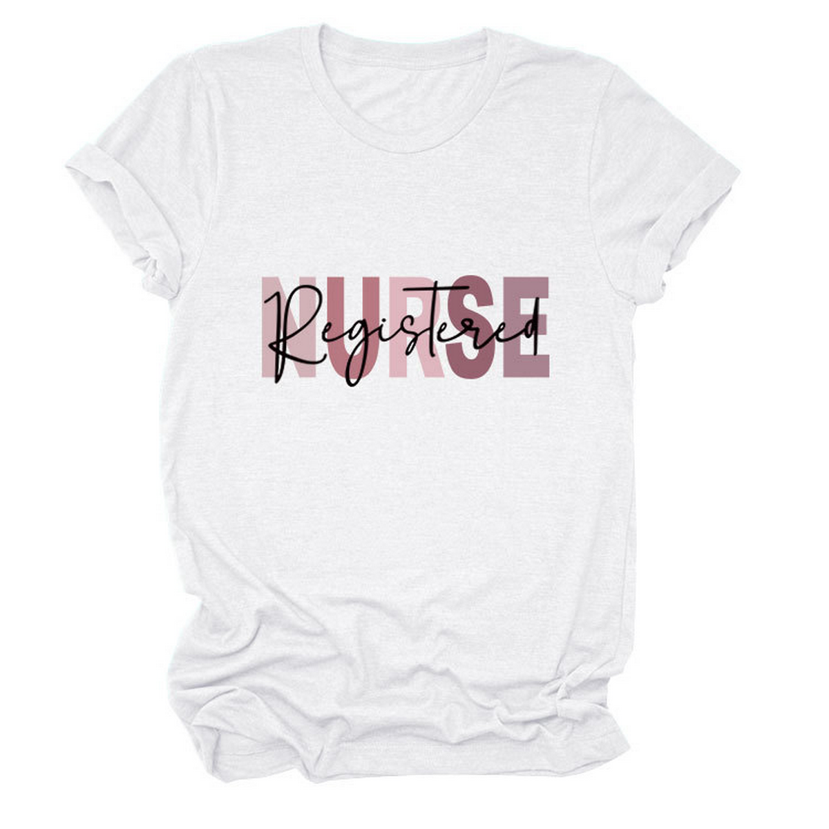 Trendy Plus Size T-Shirt For Women, Short Sleeve_Cwdsd8363