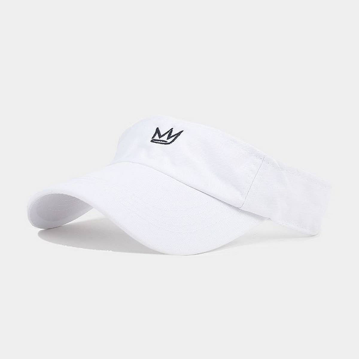 CROWN EMBROIDERED VISOR CAP SUMMER SUN HAT_CWAH3310