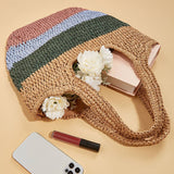Women Straw Bags Summer Beach Large Tote Bag_Cwab0818