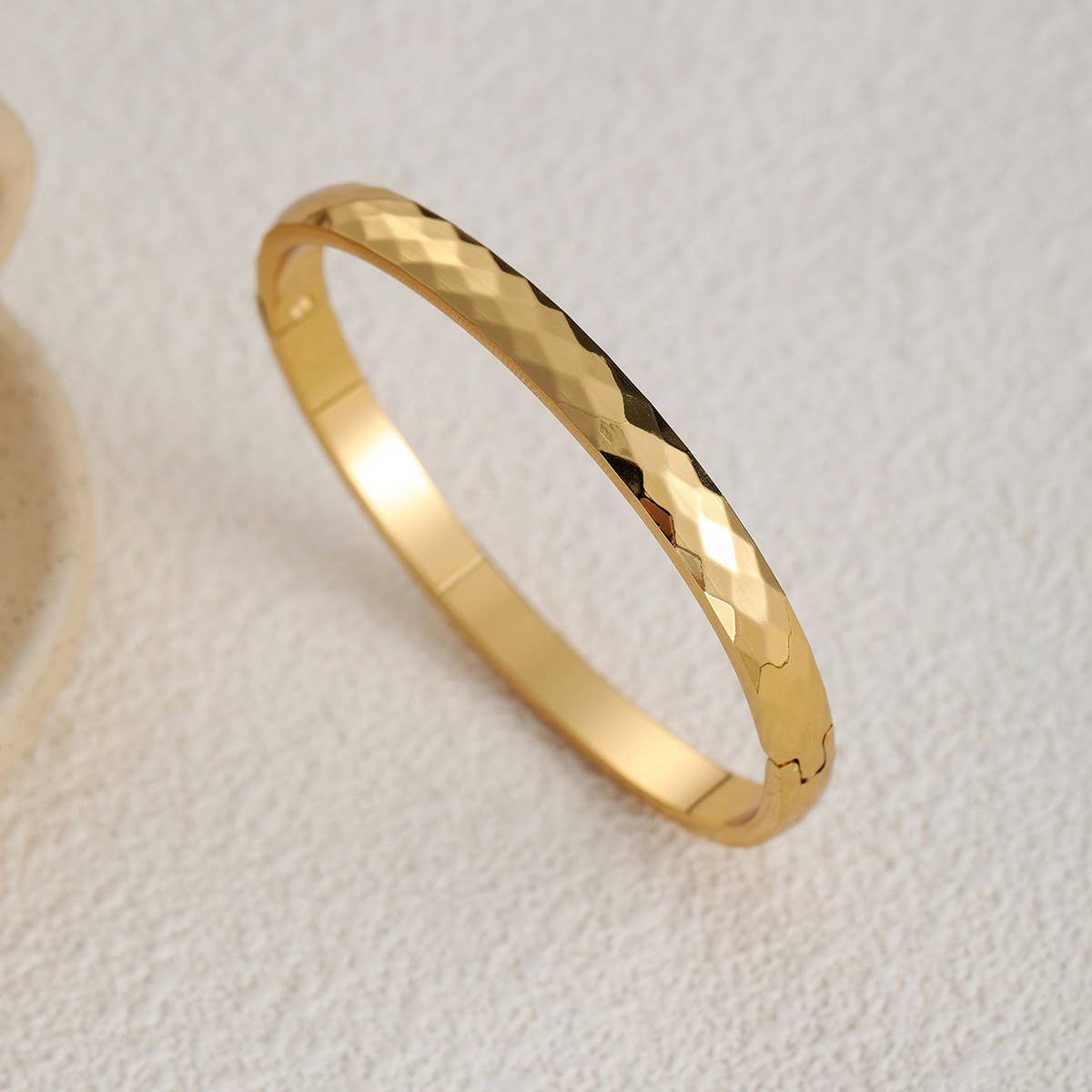 18K GOLD PLATED DIAMOND BRACELET GOLD RETROSTACKING_CWMM3724