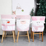 CHRISTMAS CHAIR COVER PINK STOOL COVER DECORATION_CWMM2765