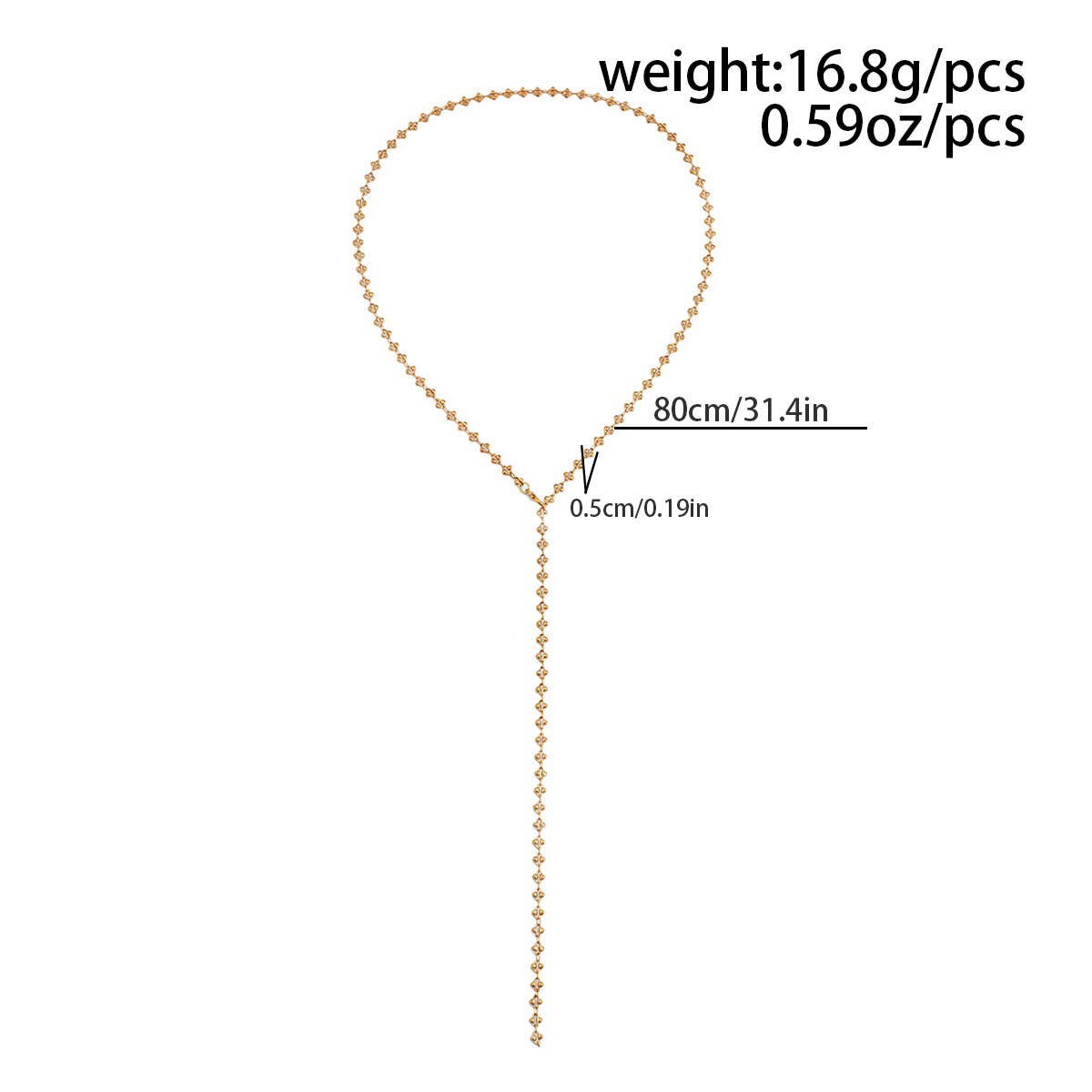 FASHIONABLE COLORFUL CRYSTAL Y SHAPED NECKLACE_CWMM3184