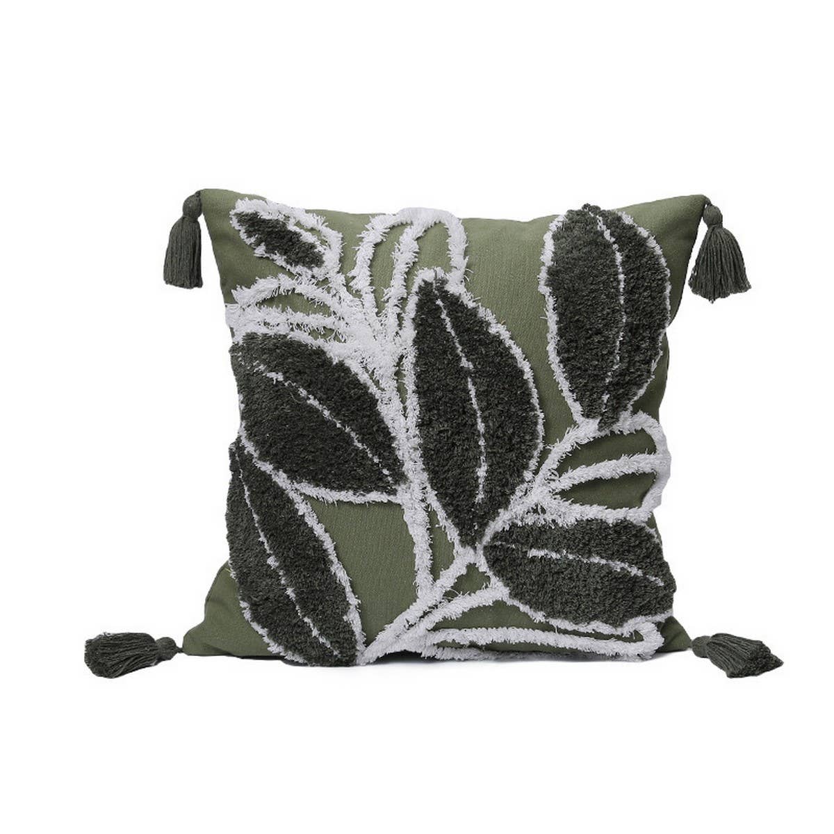 EMBROIDERED DAISY PILLOW COVER REMOVABLE RUSTICCHIC_CWMM7672