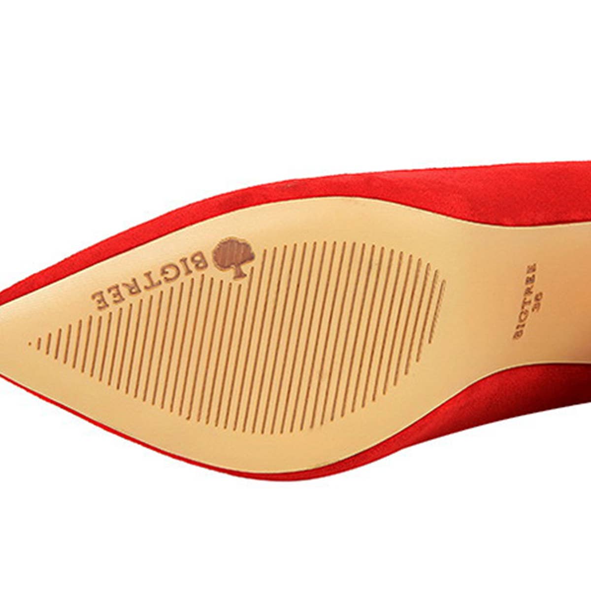 SIMPLE SUEDE SHALLOW MOUTH POINTED HIGH HEELS_CWSHH0037