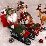 Cwmm1741_Christmas Decorations Sleigh Car Doll Home Decor