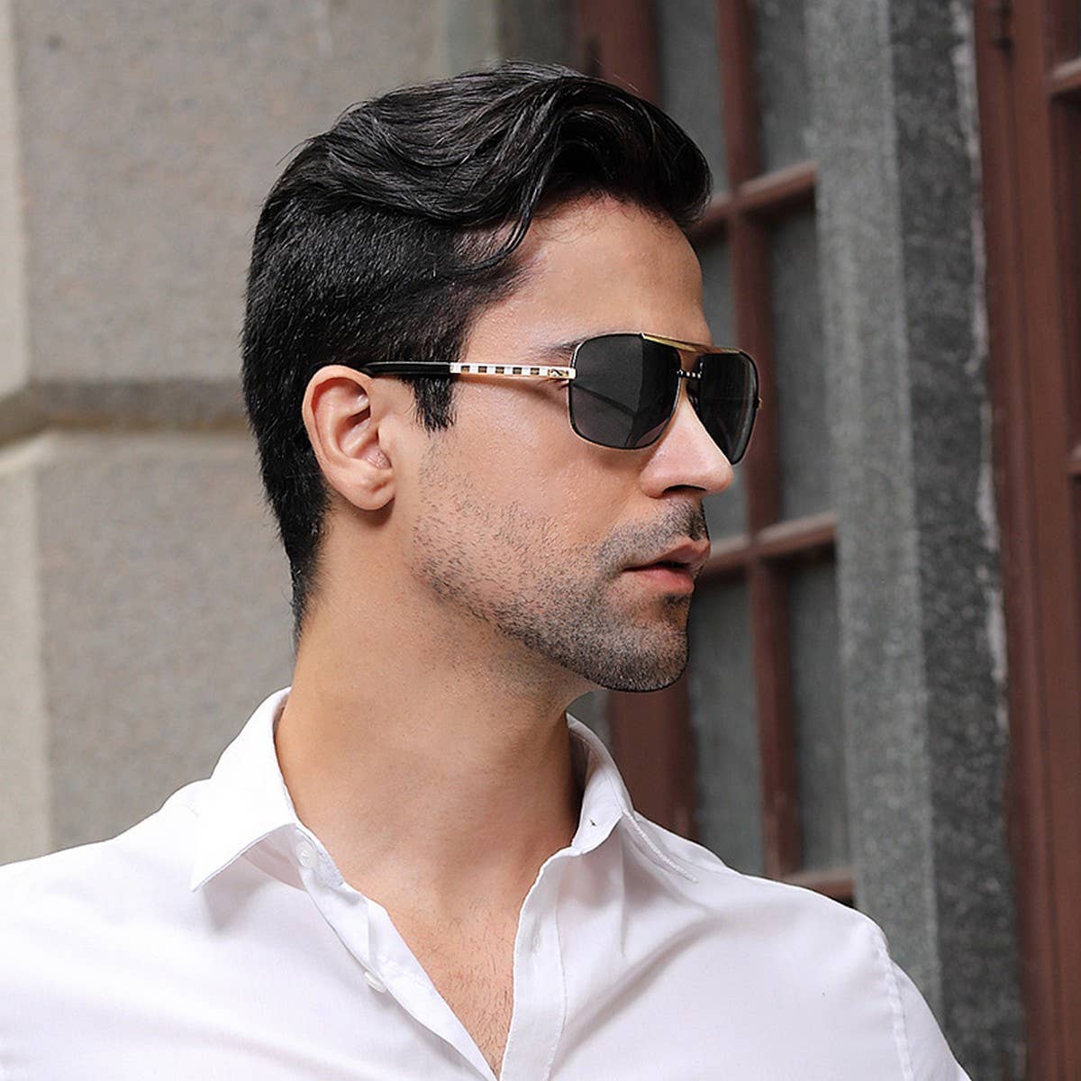 RETRO SQUARE FRAME SLINGSHOT SUNGLASSES_CWASG0603