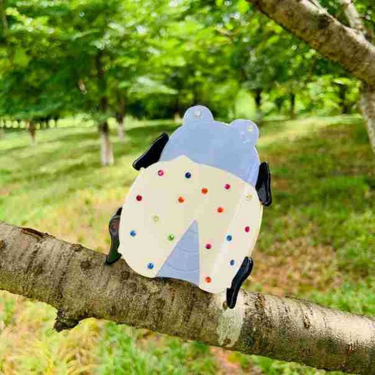 CUTE LADYBUG INSECT SHAPE ACETATE HAIR CLAW CLIP_CWASC1603