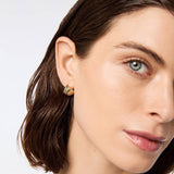 GOLD STRIPED FAN SHAPED STAINLESS STEEL STUDS_CWAJE5001