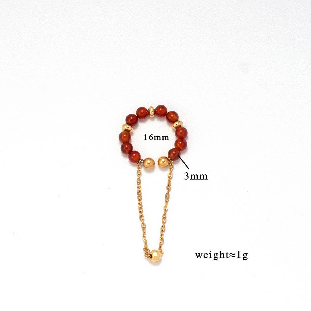 NATURAL STONE EAR CUFF FOR NON PIERCED EARS_CWMM7540