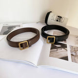 SIMPLE RETRO BELT WITH SQUARE BUCKLE WITHOUT HOLES_CWABE0659