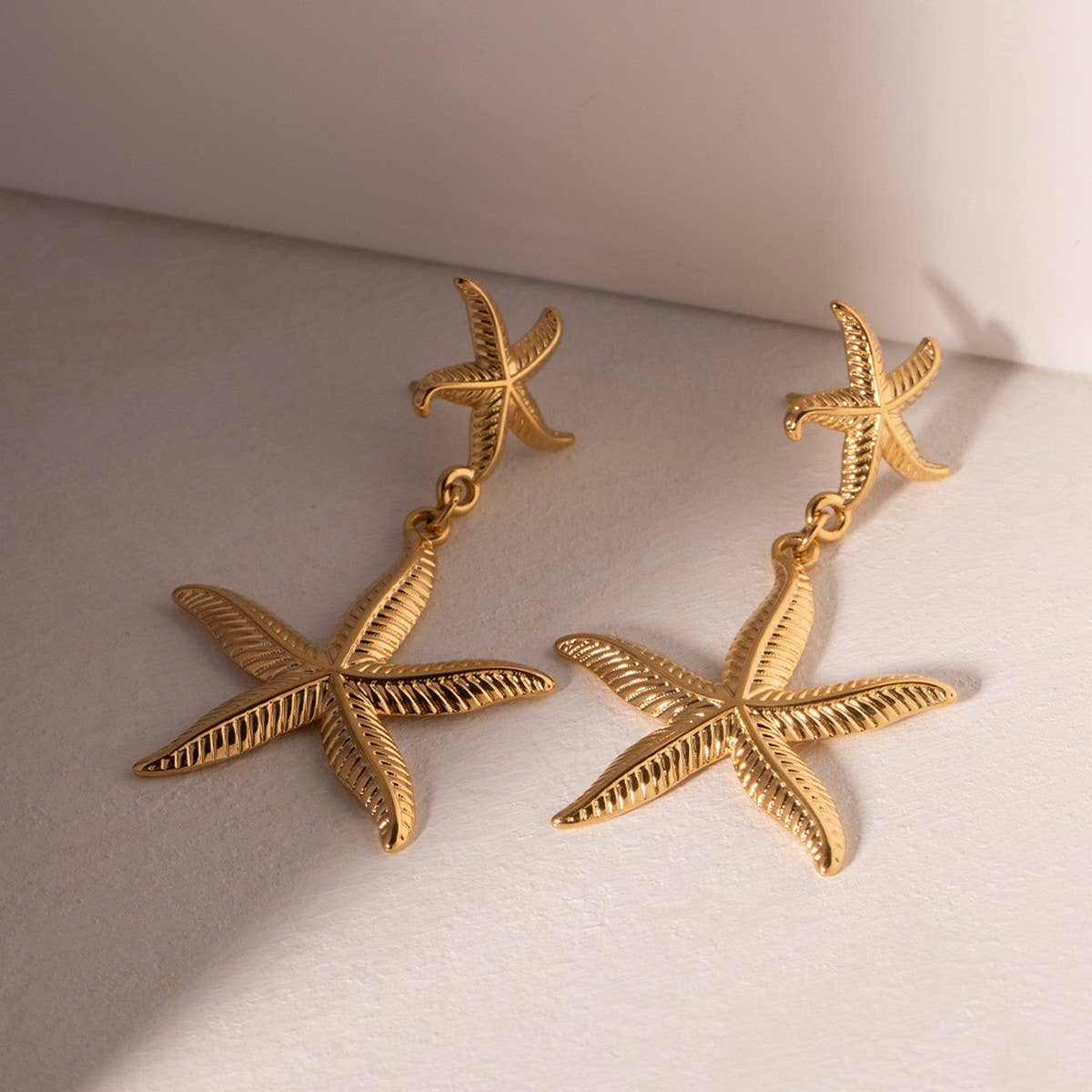RETRO SIMPLE OCEAN EARRINGS STARFISH EARRINGS_CWASC1662