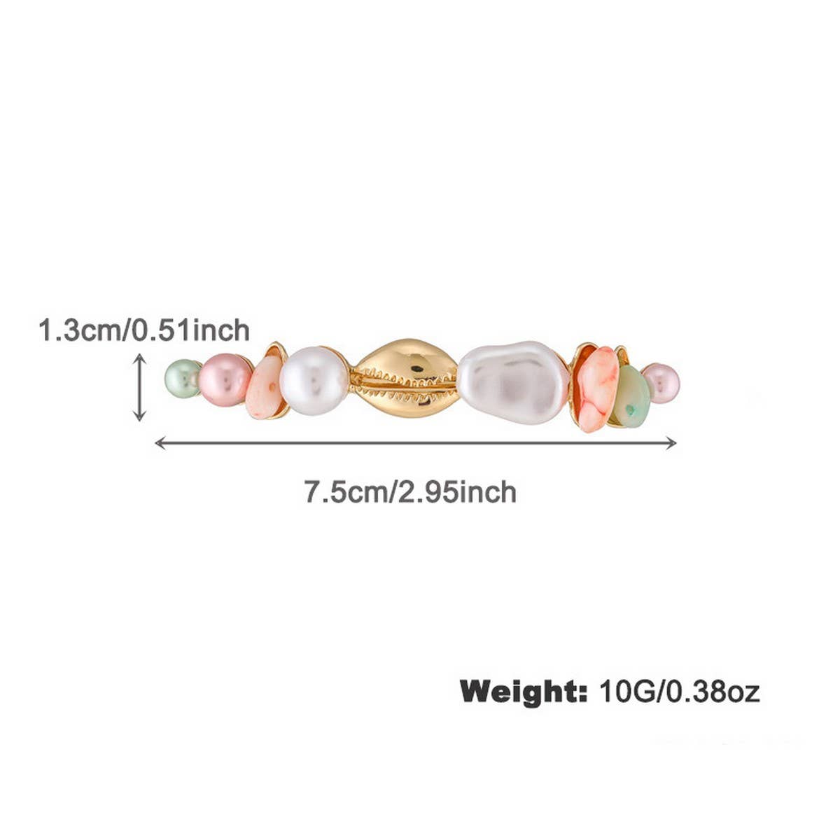 Womens Colorful Pearl Shell Beaded Necklace