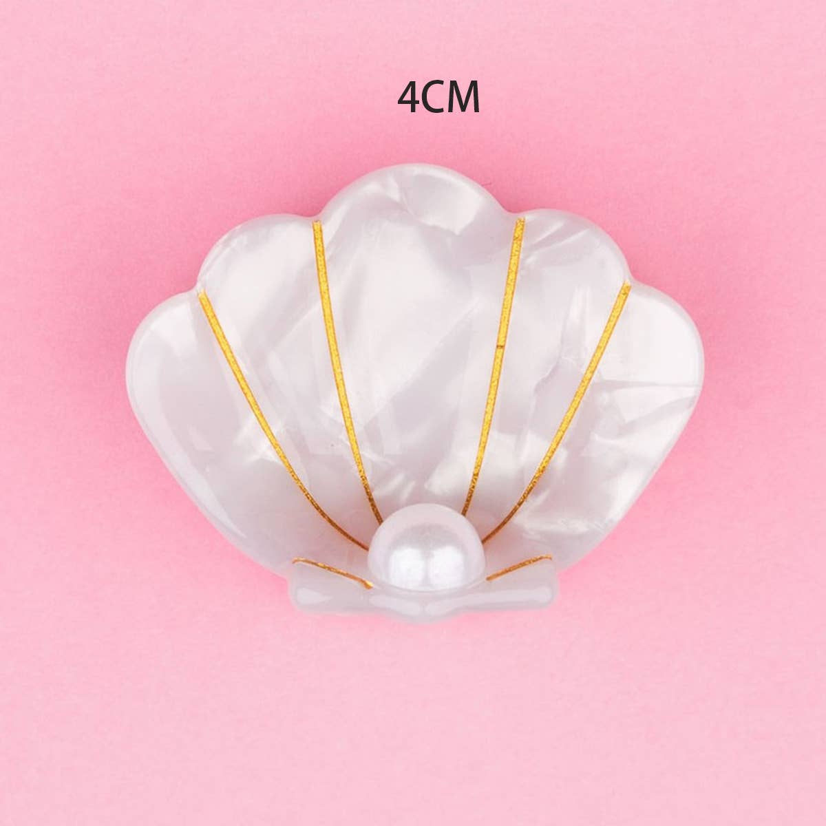 OCEAN BEACH FISH SEASHELL ACRYLIC HAIR CLAW CLIPS _CWAHA0552