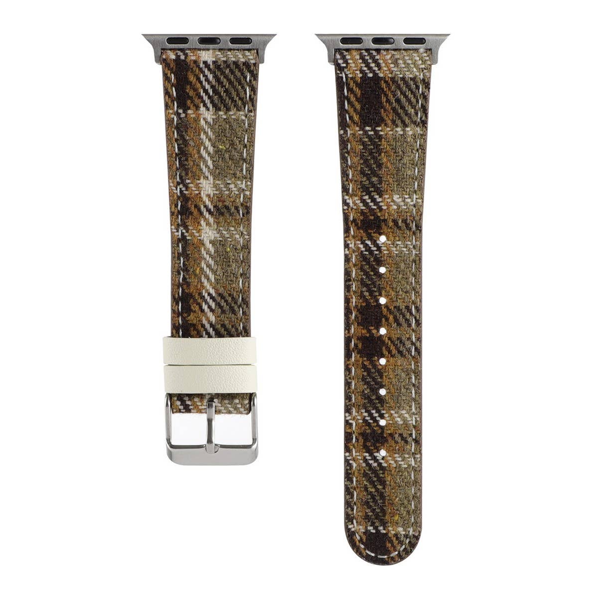 IWATCH8 1 PLUSH CHECKERED LEATHER STRAP_CWWW0049