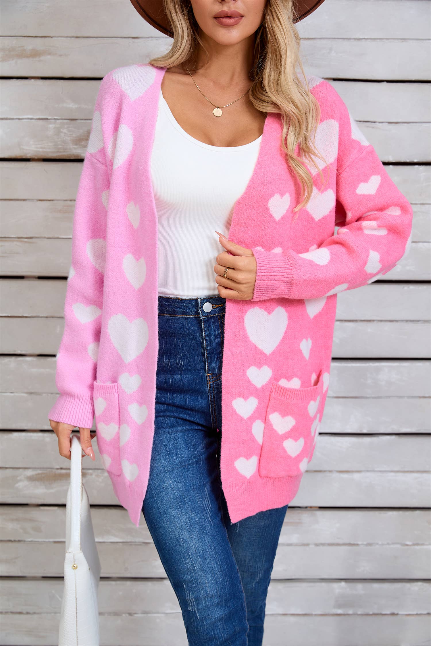 Valentines Day Long Cardigan Love Sweater