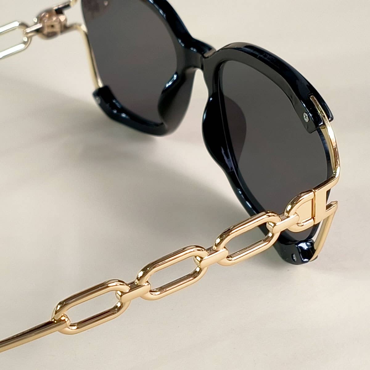BIG FRAME CHAIN FASHION METAL SUNGLASSES_UV400_CWASG0276