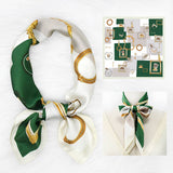 RETRO PRINT FRESH FLORAL SQUARE SCARF_CWASC1155