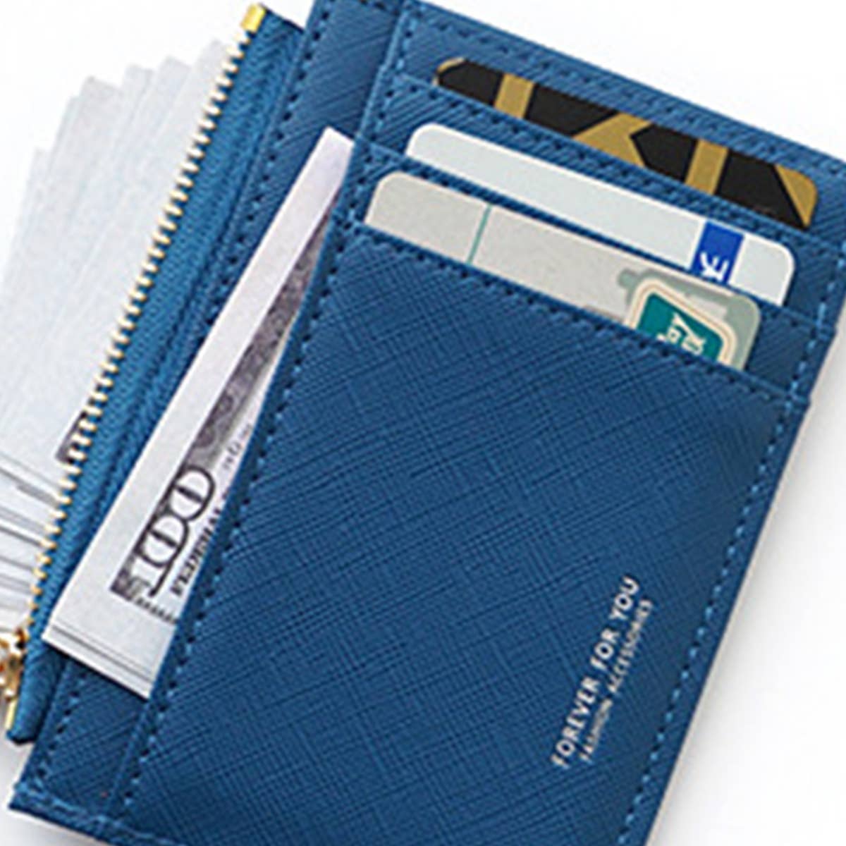 Women Portable Simple Cross Pattern Wallet_Cwab1235