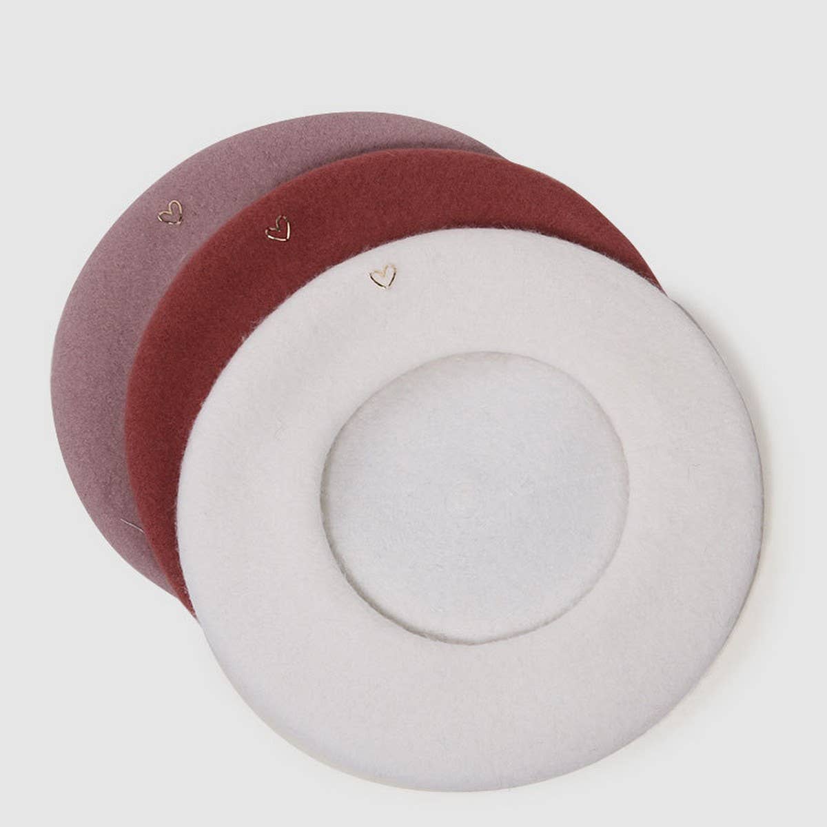 SIMPLE FRENCH HEART BERET FOR WINTER_CWAH1927