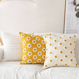 DAISY FLOWER PILLOW WITH INSERT FOR SOFA BED DECOR_CWMM7697