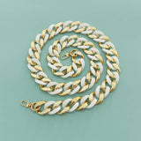 LARGE RESIN ACRYLIC BAG CHAIN WIDE SHOULDER STRAP_CWMM5097