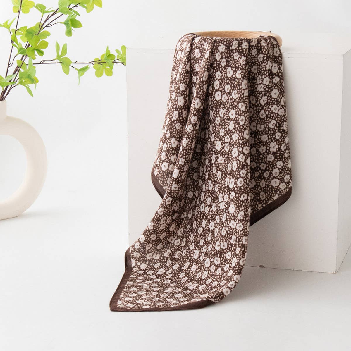 Floral Print Square Scarf_Cwasc03142