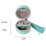 Tassel Round Zipper Earring Jewelry Box_Cwmm1681