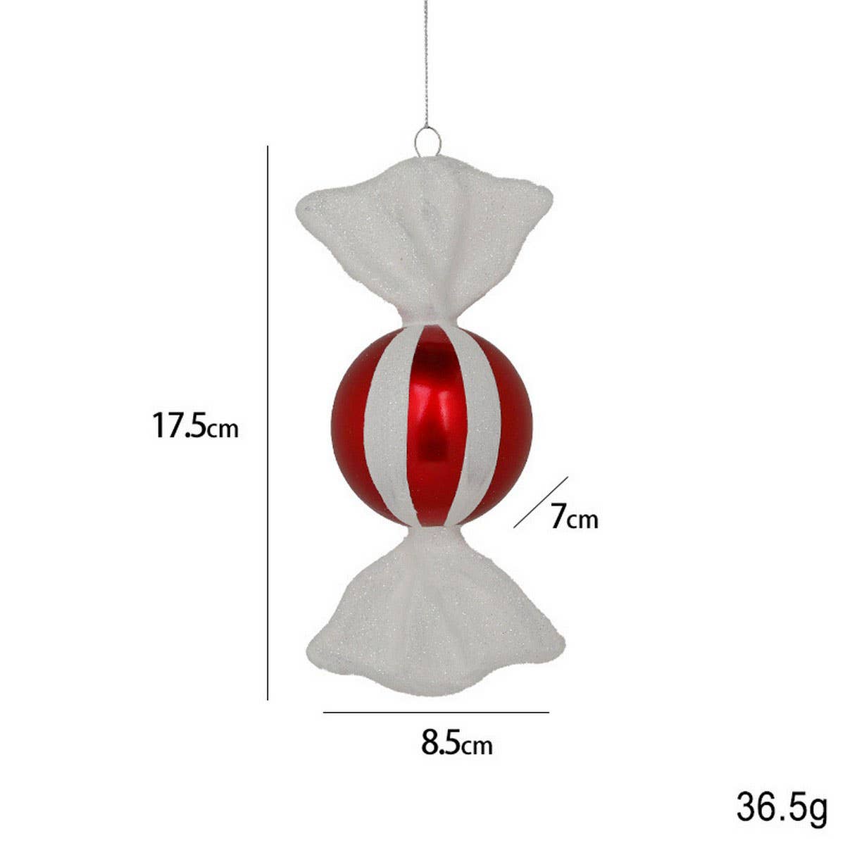 CREATIVE PLASTIC CANDY CANE XMAS TREE DECOR_CWMM9788