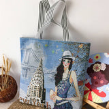 LARGE CAPACITY MINIMALIST CANVAS TOTE BAG_CWAB1681