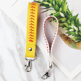 HAND SEWN LEATHER BRACELET KEYCHAIN_CWMM0564