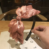 CUTE WOMENS SOLID COLOR BOW HEADBAND_CWAHA2560