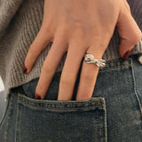 EXQUISITE HIGH GRADE BOWKNOT OPEN RING FOR WOMEN_CWAJE3095