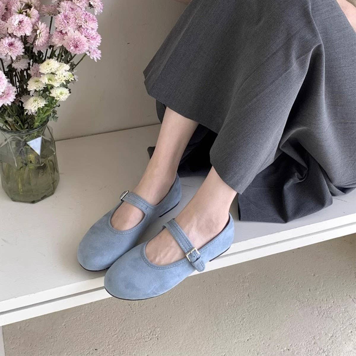 Vintage Flat Mary Jane Soft Sole Shoes